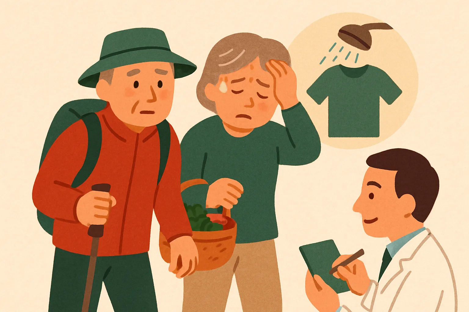 산행·텃밭 일 뒤 2주 이내 열이 나면 바로 진료받아요 대표 그림